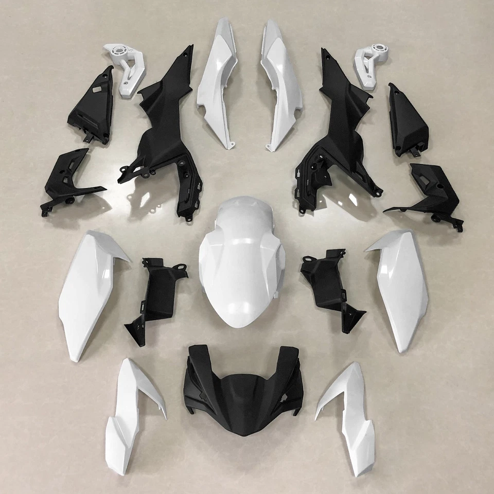 Unpainted Fairing Kit Set + Bolts For Kawasaki Z650 2017 2018 2019 ABS Bodywork Foto 2 de 4