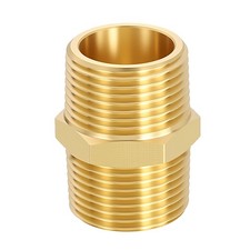 1PCS 3/4" Male NPT x 3/4" Male NPT Thread Brass Hex Extension Adapter