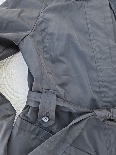 WORTHINGTON Regen Trench Jacke Mantel schwarz Größe S Zebra gefüttert EUC leicht - Bild 4 von 12