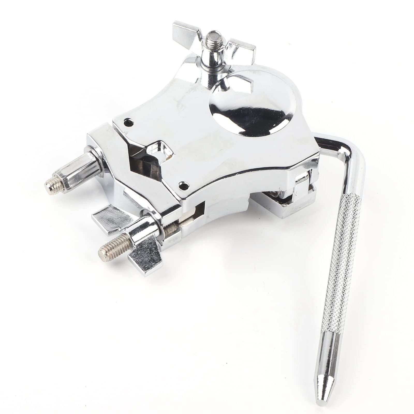 Fixation Tom Drum Rack contre les vibrations avec poignée ronde orientable 360°