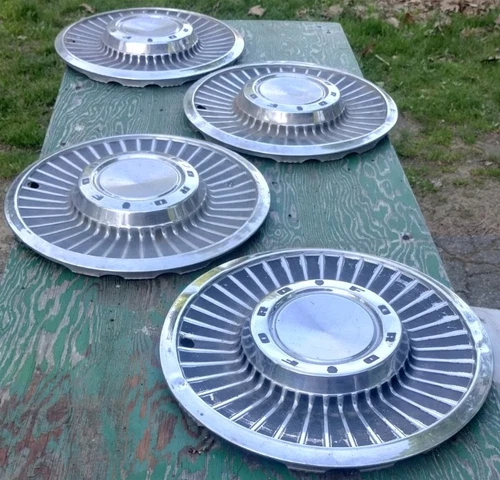 1958 Ford Fairlane 500 Skyliner Thunderbird 14" Hubcaps Set Of 4