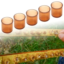 500 Pcs Brown Plastic Cell Cups for Queen Bee Rearing Beekeeping Supplies