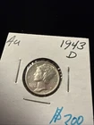 Photo of a 1943-D Mercury Dime from an eBay listing that sold on Jul 22, 2026