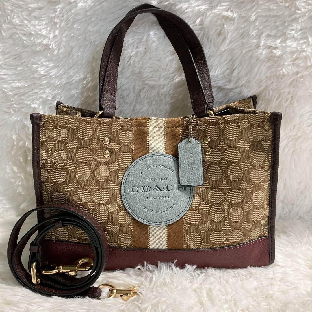 Coach Dempsey 2W leather shoulder bag tote used