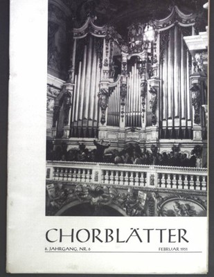 Credo in unum Deum. - in: Chorblätter. Monatsschrift für katholische Kirchenchör