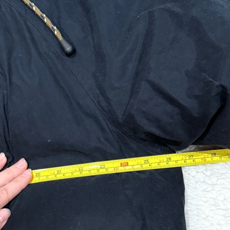 RFT Rainforest Mens Down Winter Puffer Parka Jacket Large L Black Casual Outdoor - Image 4 of 4