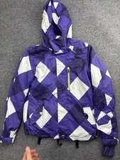 O'Neill Jacket Womens Medium Purple White Fifty2 Series Ski Snowboard Hooded