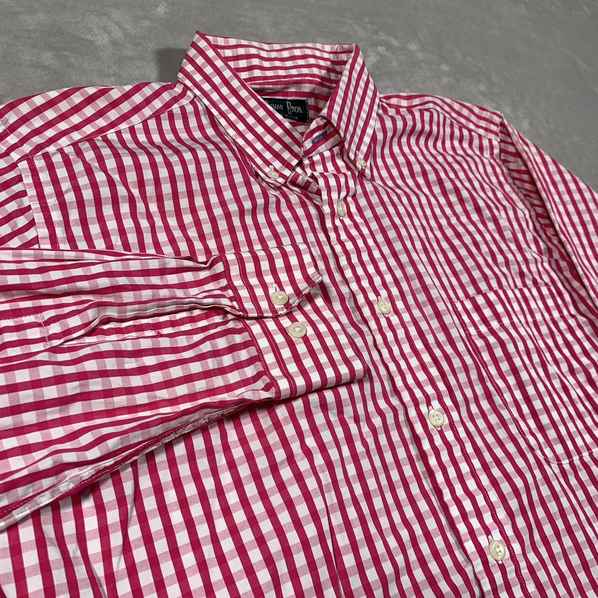 Chemise Gitman Bros. à Carreaux Couleurs Vives - Taille XL, Manches Longues, Excellent état