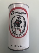 ESSLINGER PREMIUM BEER PULL TOP BOTTOM OPENED NO CONTENTS EMPTY JACOB RUPPERT