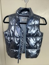 Quilted Vest Girl Old Navy Water Resistant Shiny Sz 6-7