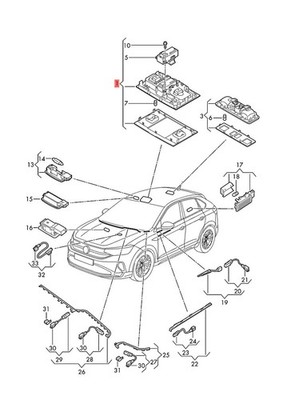 Genuine VW Polo Derby Vento-IND Vento Classic-IND Taigo Light 2GA947105AEPZL