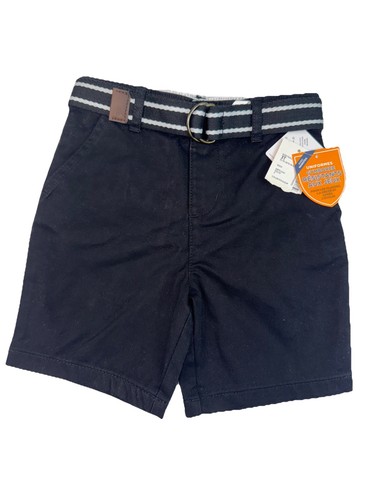 Gymboree Toddler Boys’ Black Chino Shorts With Web Belt NWT Size 3T