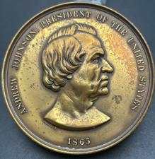 Andrew Johnson president medallion