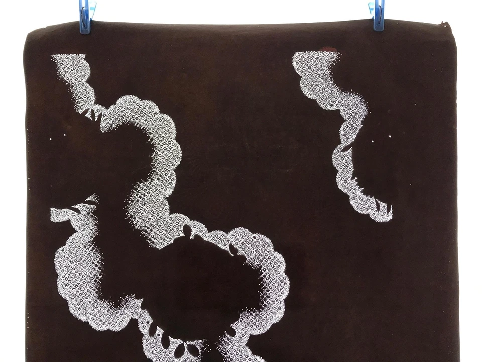 Plantilla kimono papel katagami japonés antiguo diseño de fondo decorativo C893 Foto 4 de 4