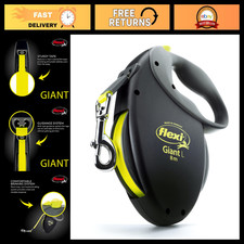 Giant Retractable Dog Leash, 26 ft, Large, Heavy Duty, Black - Pet Walking Acces