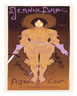 Jugendstil Jeanne D Arc Wandkunst Art Nouveau Historische Figur Wand A