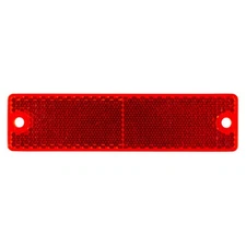 Grote 40132 Mini Stick On / Screw Mount Rectangular Reflectors, Red