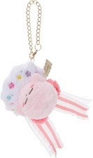 Kirby of the Stars Cloud Sleeping Plush Mascot with Trailing Ribbon Ensky Japan