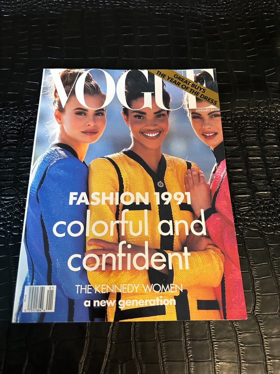 JANUARY 1991 VOGUE fashion magazine - NICE | eBay