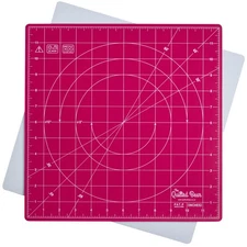 Rotating Cutting Mat 12" x 12" - Locking & Rotating Self Healing Cutting Boar...