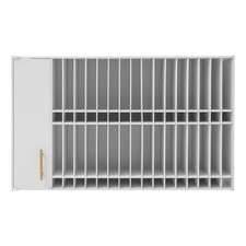Hair Color Organizer Rack Wall Salon Hair Color Tube Storage Cabinet for Display
