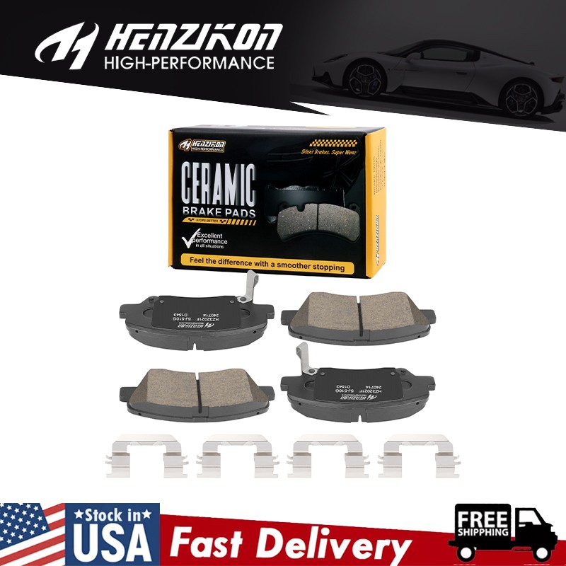 Front Ceramic Brake Pads Fits Hyundai Elantra GT Veloster Kia Forte Koup Forte5-