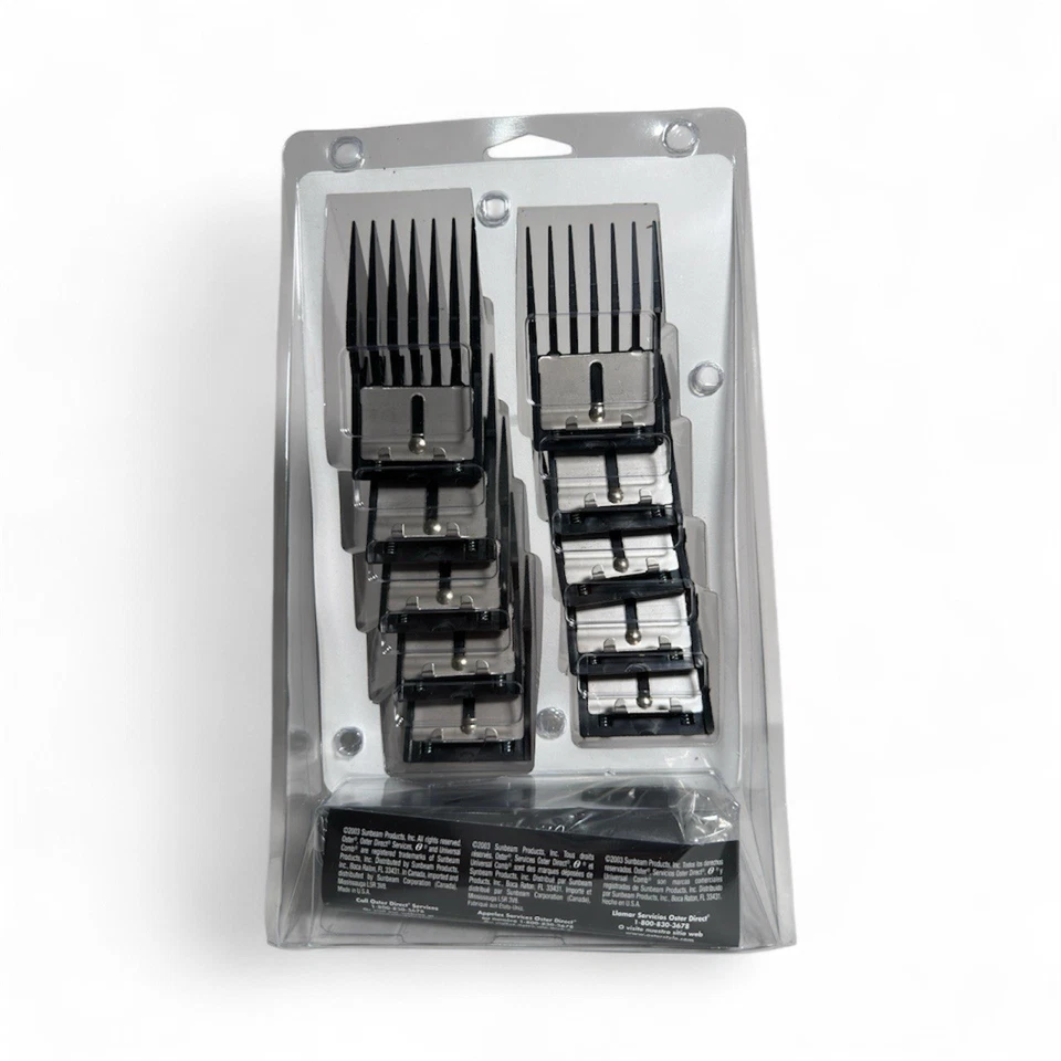 Профессиональный набор из 10 расчесок Oster специально разработан для машинок для стрижки Oster - Изображение 2 из 2