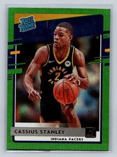 2020-21 Donruss #225 Cassius Stanley Rated Rookie Rc Green Flood Pacers C37