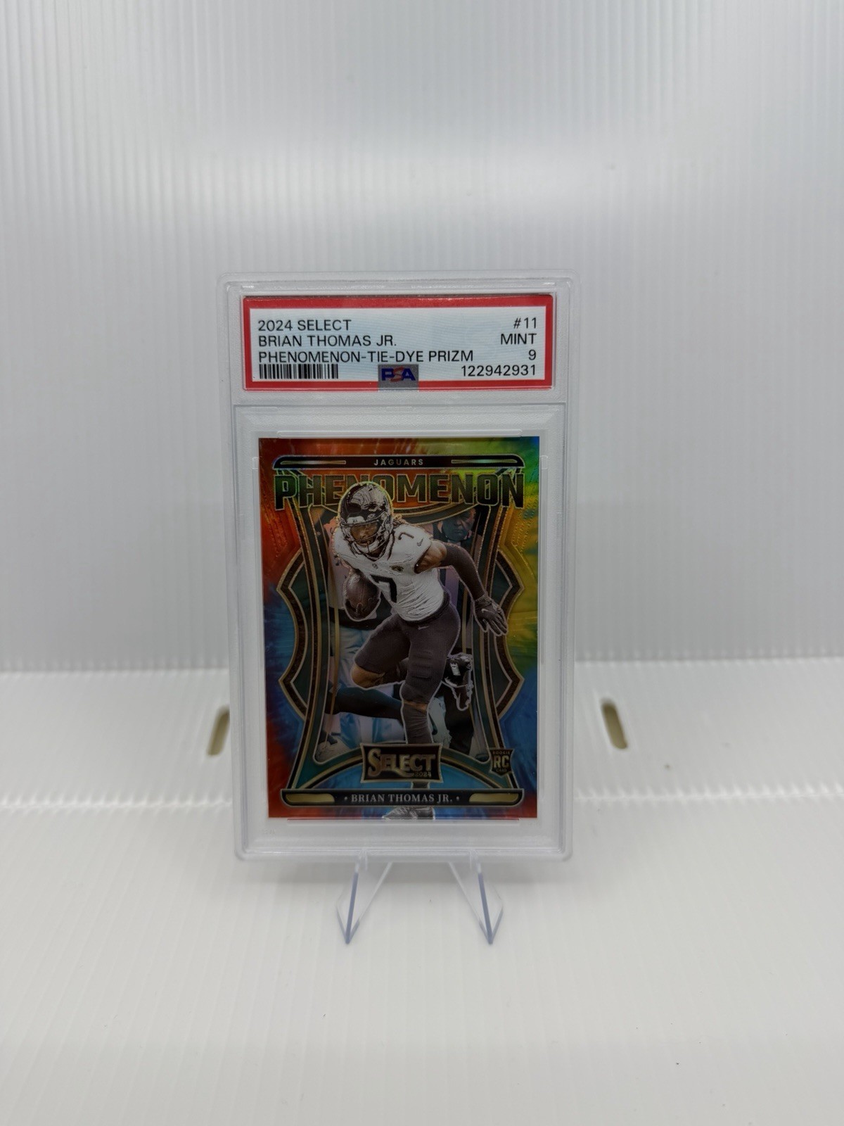 2024 Panini Select - Phenomenon Brian Thomas Jr. #11 Tie-Dye Prizm 21/25 (RC)