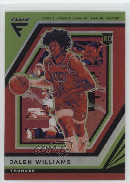 2022-23 Panini Flux Rookies Red Prizm Jalen Williams #224 Rookie RC r9d