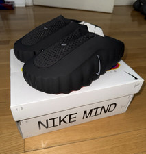 Nike Mind 001 Slides Black US Size 10 CUTS SMALL FITS 9 New With Box