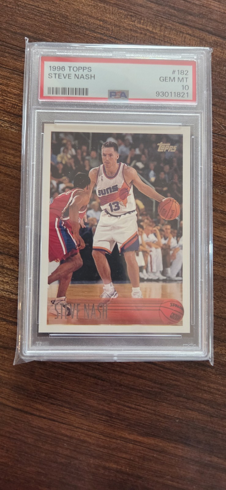 STEVE NASH PSA 10 ROOKIE 1996 TOPPS #182 PHOENIX SUNS RC