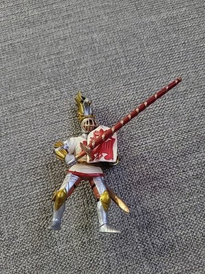 Papo Hand-Painted Medieval-Fantasy Figurine White Knight Fleur de Lys 1309
