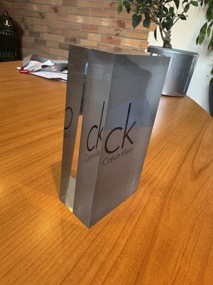 Calvin Klein CK Deko-Block,Acryl Plexiglas, Schwerer POS Werbeaufsteller Display
