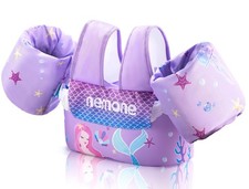 NEMONE Toddler Swim Vest for 22-70 lbs Kids Floaties Swim Jacket with Arm Wat...