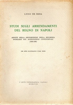 De Rosa, Luigi. Studi sugli arredamenti del Regno di Napoli