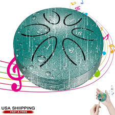 Rain Drum For Outside Garden, Steel Tongue Drum Rain Chime, Handpan Drum 6 Note