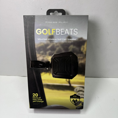 Press Play Golf Beats Mounted Wireless Golf Cart Speaker