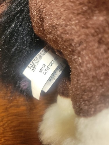 Ganz Webkinz Clydesdale Plush 9" Horse Stuffed Animal Toy HM139 NO CODE - Picture 8 of 9