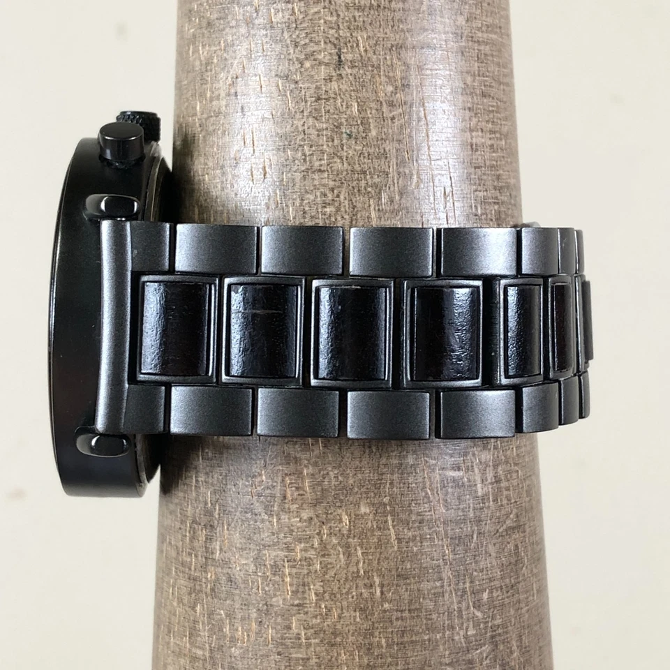 Bobo Bird Wooden Men Fashion Chronograph Two Tone Quartz Analog 44mm Watch 7" - Image 3 of 4