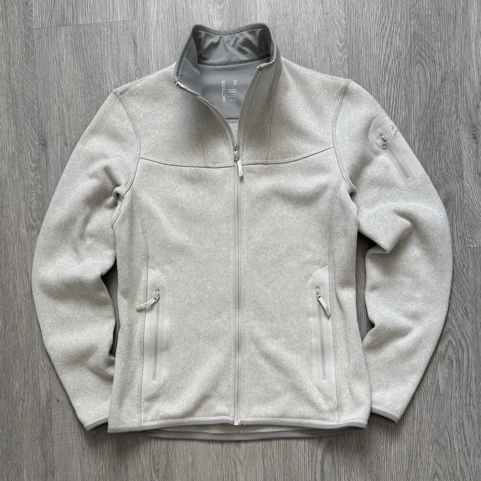 Arc’teryx Grey Fleece Jacket Zip Women’s Size Medium
