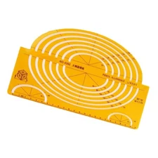 Utoolmart Geometric Drawings Templates Plastic Measuring Template Rulers Clea...