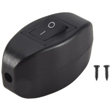 2X(Black Bedroom On Off Button In Line  6A/250VAC 10A/125VAC P8K2)2178