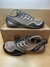 Merrell Trail Glove Drizzle Running Shoes Men's Sz 9.5 Gray Barefoot Vibram