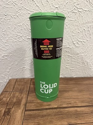 The Loud Cup 20oz Tumbler Horn Noise Maker New Green Stadium Sporting Event