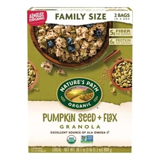 Nature's Path Organic Granola, Pumpkin Seed + Flax, Ready to Eat, 28.2 oz Box
