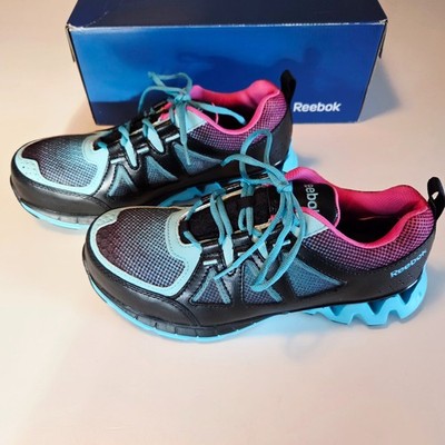 Reebok Womens Zigkick Work Composite Toe ESD Work Shoe Sneakers Black Blue 11 W