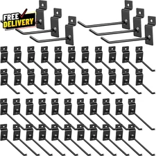 50 Packs Slatwall Hooks 4 Inch 6 Inch Slatwall Accessories Panel Display Hooks