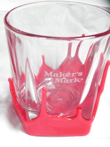 Mixed Lot of 3 Maker's Mark Lowball Rocks Bourbon Whiskey Glasses Red Wax Bar - Picture 4 of 8