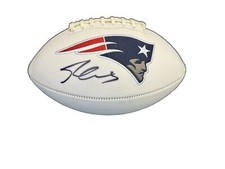 Stephen Gostkowski Signed New England Patriots Logo Football JSA